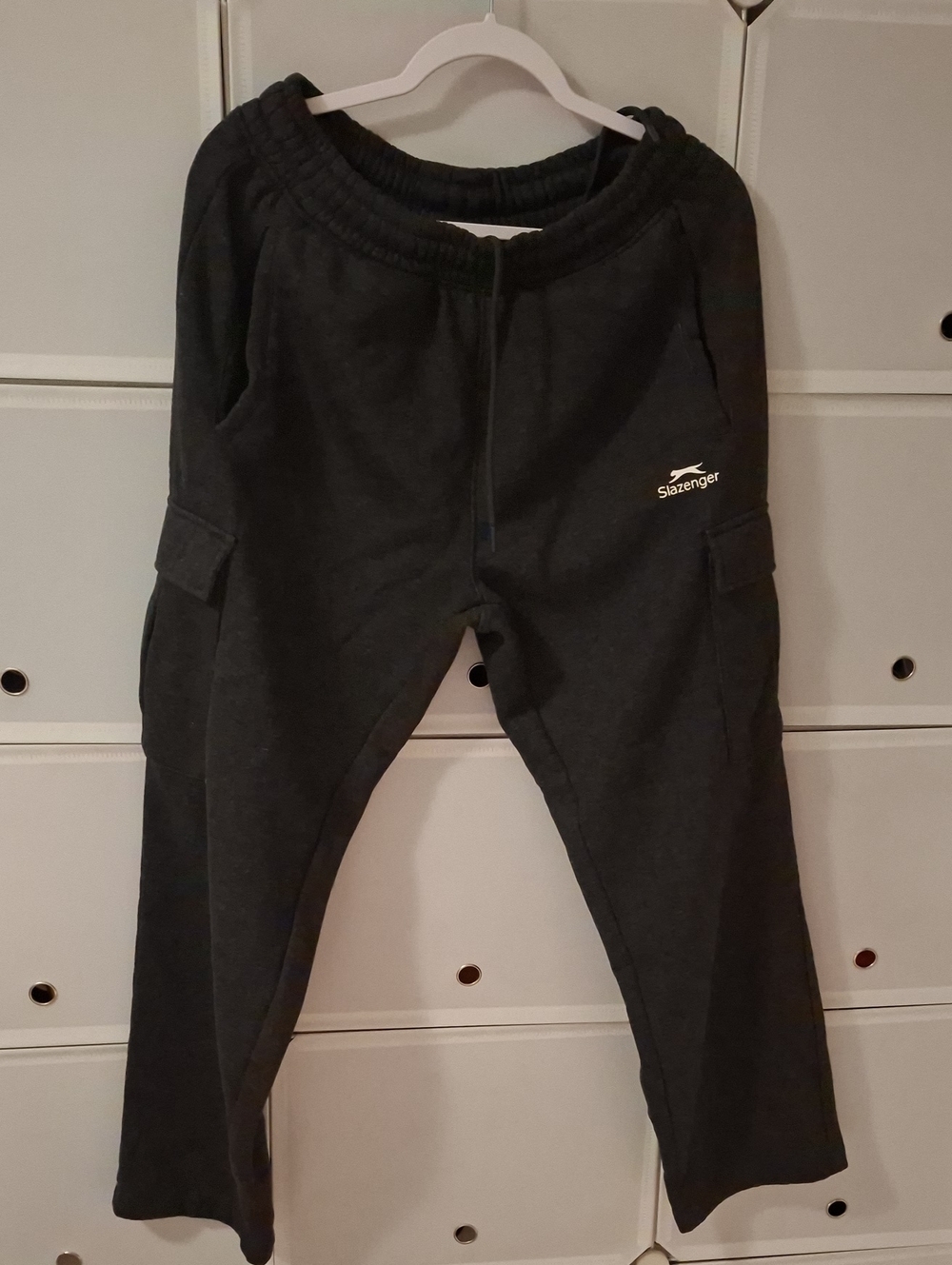 Slazenger mens Black Cargo Sweatpants